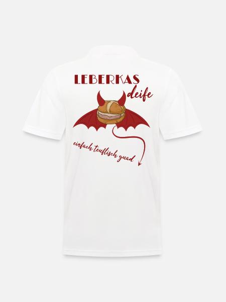 Teuflische Leberkassemmel nicht nur zu Halloween - Männer Poloshirt - Weiß