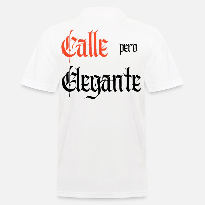 Calle Pero Elegante - Männer Poloshirt - Weiß
