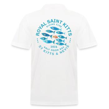 Royal Saint Kitts Diving 2026 - Men's Polo Shirt - white - Back - Kai (181cm)