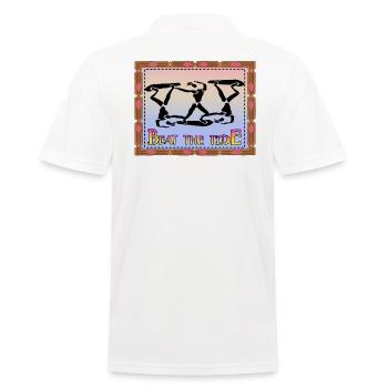 SHARKYS OLDHOUSE Vaincez la bataille des vagues de marée - Polo Homme - blanc - Dos - Kai (181cm)
