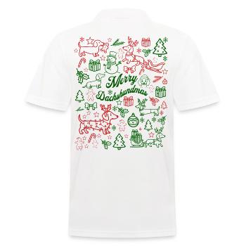 Merry Christmas - Men's Polo Shirt - white - Back - Kai (181cm)