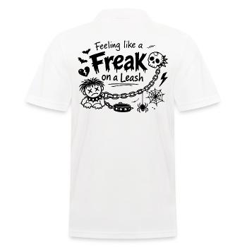 Déclaration sur le fait de se sentir comme un monstre en laisse - Polo Homme - blanc - Dos - Kai (181cm)