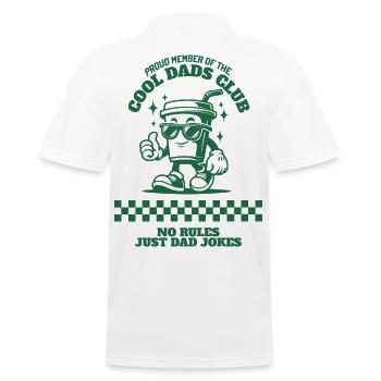 Cool Dads Club Shirt, Sweatshirts & Hoodies - Men's Polo Shirt - white - Back - Kai (181cm)