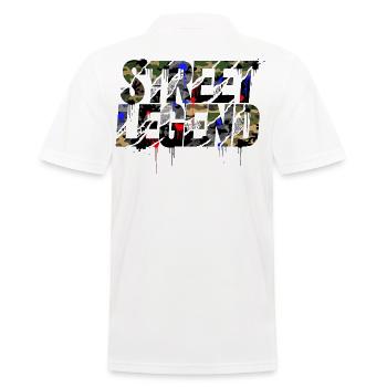Style graffiti camouflage de la légende de la rue - Polo Homme - blanc - Dos - Kai (181cm)