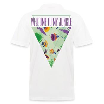 Bienvenue dans la jungle - Polo Homme - blanc - Dos - Kai (181cm)