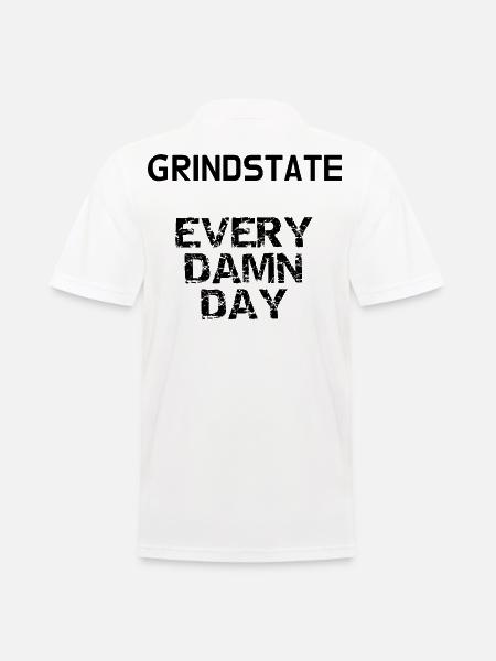 GRINDSTATE - Männer Poloshirt - Weiß