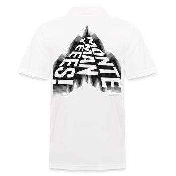 Monte Man Yeees - Cool Saying - Men's Polo Shirt - white - Back - Kai (181cm)