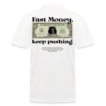Fast Money - Polo Homme - blanc - Dos - Kai (181cm)
