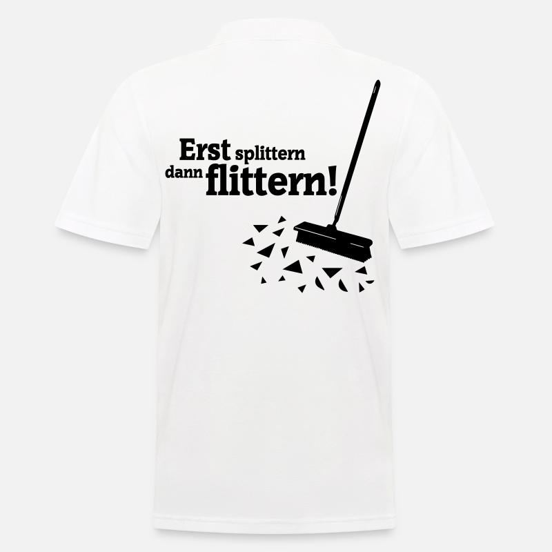 Polterabend - Männer Poloshirt - Weiß