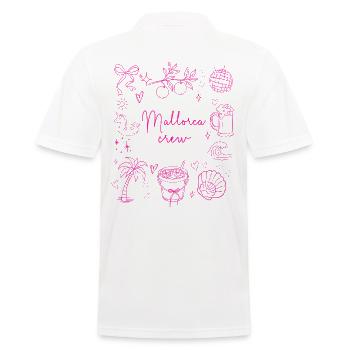 Mallorca Crew Malle JGA Gruppe - Männer Poloshirt - Weiß - Hinten - Kai (181cm)