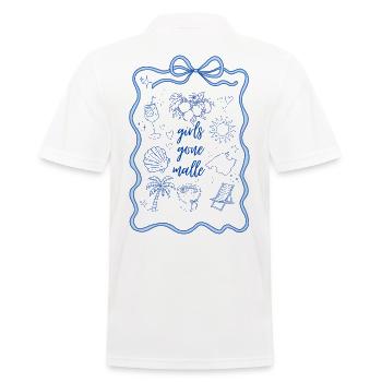 Girls gone Malle Shirt Mallorca Girls Trip - Männer Poloshirt - Weiß - Hinten - Kai (181cm)
