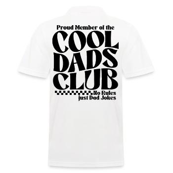 Club des papas cool - Cadeau de la fête des pères des papas - Polo Homme - blanc - Dos - Kai (181cm)