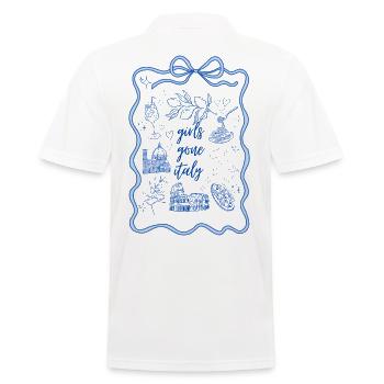 Italy Vacation Beach Girls Trip Fashion Girls Trip - Men's Polo Shirt - white - Back - Kai (181cm)