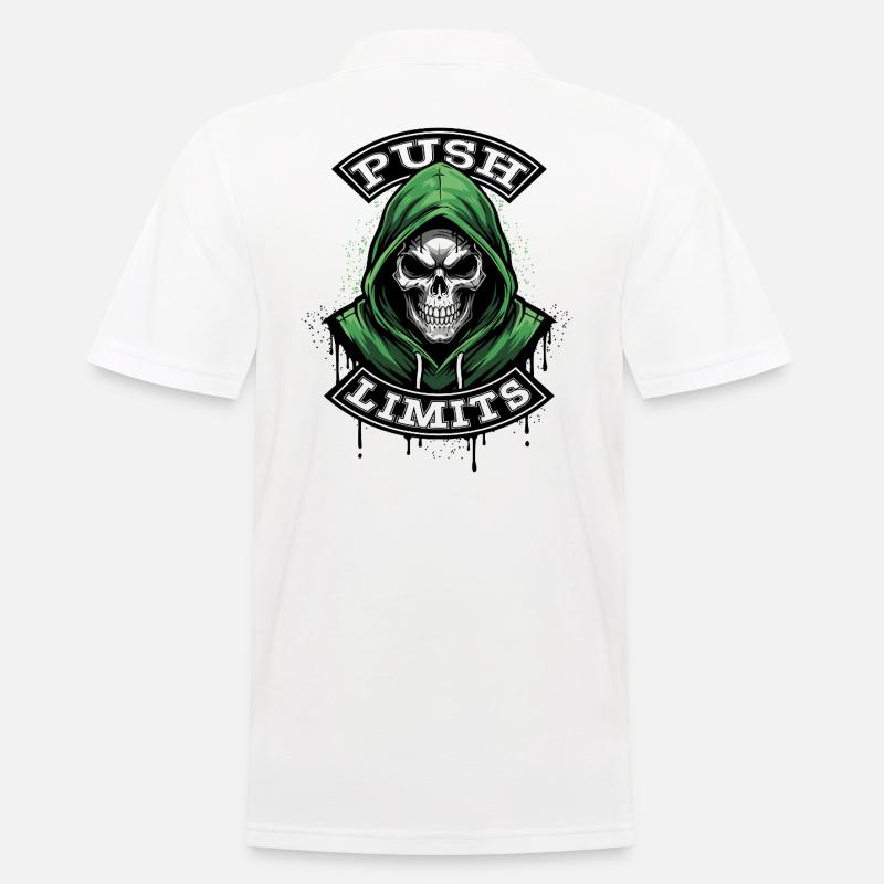 PUSH LIMITS - Polo Homme - blanc