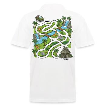 Labyrinthe de safari dans la jungle - Polo Homme - blanc - Dos - Kai (181cm)