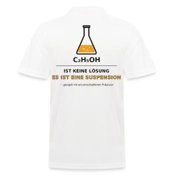 Bière à suspension chimique - Polo Homme - blanc - Dos - Kai (181cm)