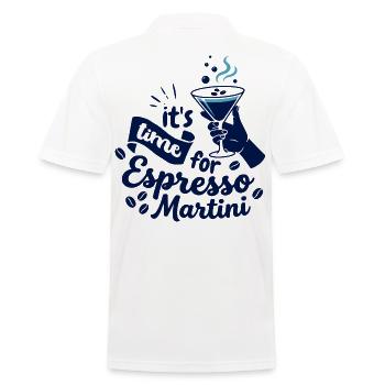 Imprimé Espresso Martini - Polo Homme - blanc - Dos - Kai (181cm)