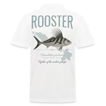 Rooster Fisch Inshore Angeln im Pazifik in Amerika - Männer Poloshirt - Weiß - Hinten - Kai (181cm)