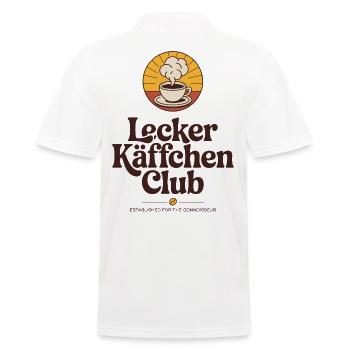 Coffee Delicious, Coffee Club, Espresso Cafe, Barista - Polo Homme - blanc - Dos - Kai (181cm)