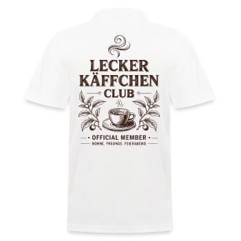 Kaffee Lecker Käffchen Club Espresso Cafe Barista - Männer Poloshirt - Weiß - Hinten - Kai (181cm)