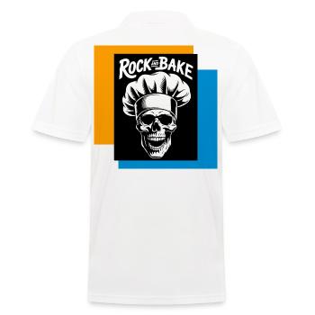 Cuisinier de crânes de roche et pâtisserie - Polo Homme - blanc - Dos - Kai (181cm)