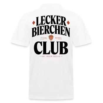 Lecker Bierchen Club Bier Spruch JGA Malle Bier - Polo Homme - blanc - Dos - Kai (181cm)