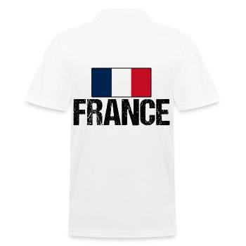 Franzosen Französisch Frankreich - Männer Poloshirt - Weiß - Hinten - Kai (181cm)