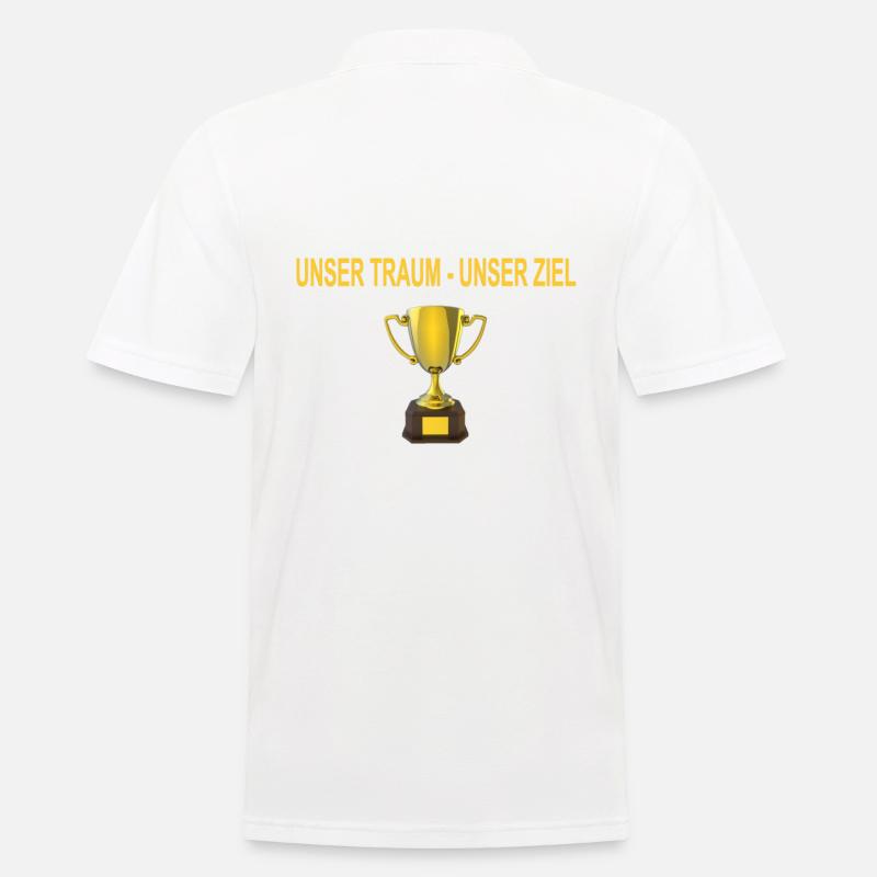 Pokal Design - Männer Poloshirt - Weiß