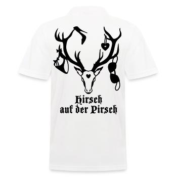 Hirsch 1c à l'affût - Polo Homme - blanc - Dos - Kai (181cm)