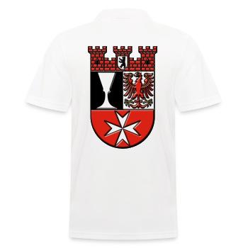 Berlin Bezirk Neukölln Wappen - Männer Poloshirt - Weiß - Hinten - Kai (181cm)
