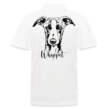 Whippet Portrait Dog Dogs Greyhounds Wilsigns - Men's Polo Shirt - white - Back - Kai (181cm)