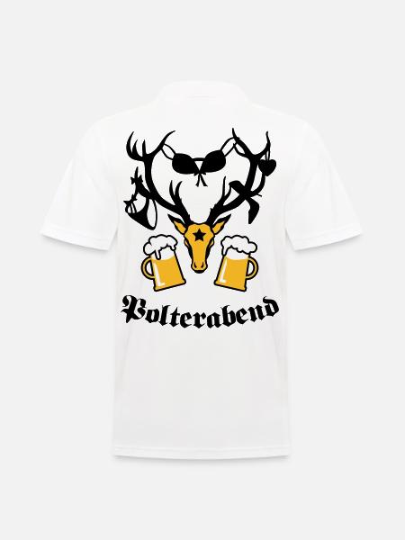 Hirsch Polterabend JGA Bier - Men's Polo Shirt - white