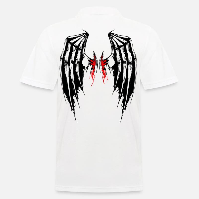 2reborn Devilwings Devil Wings Devil Wings bl - Polo Homme - blanc