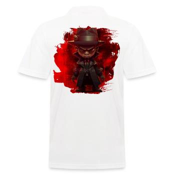 Hip-Hop Graffiti - Men's Polo Shirt - white - Back - Kai (181cm)