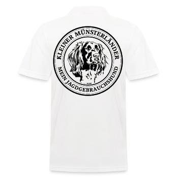 Kleiner Münsterländer Jagdgebrauchshund Jagdhund - Männer Poloshirt - Weiß - Hinten - Kai (181cm)