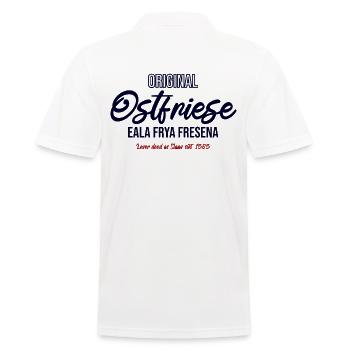 Lever Dood Slaav Ostfriese Plattdeutsch Geschenk - Männer Poloshirt - Weiß - Hinten - Kai (181cm)