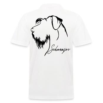 SCHNAUZER Profil Chiens Chien Wilsigns - Polo Homme - blanc - Dos - Kai (181cm)