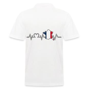 Franzosen Französisch Frankreich - Männer Poloshirt - Weiß - Hinten - Kai (181cm)