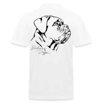 BORDEAUX DOGGE Portrait Wilsigns - Polo Homme - blanc - Dos - Kai (181cm)