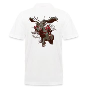 Santa, dark santa, christmas fantasy - Men's Polo Shirt - white - Back - Kai (181cm)