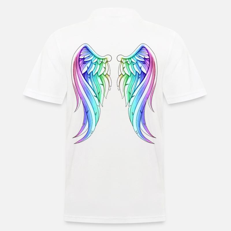 Unicorn Wings lustige Geschenkidee Einhorn Mädchen - Männer Poloshirt - Weiß