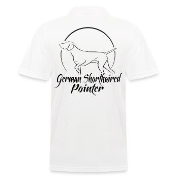German Shorthaired Pointer Hunting Dogs Dog Wilsigns - Men's Polo Shirt - white - Back - Kai (181cm)