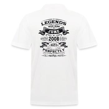 16ème anniversaire 08 Original Juin 2008 Millésime 2008 - Polo Homme - blanc - Dos - Kai (181cm)