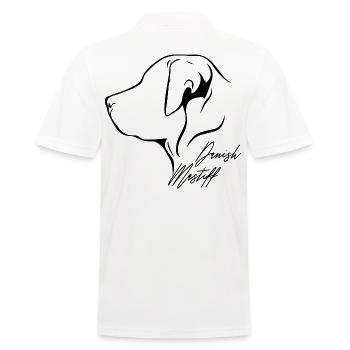 DANISH MASTIFF Profile Dogs Dog Wilsigns - Men's Polo Shirt - white - Back - Kai (181cm)