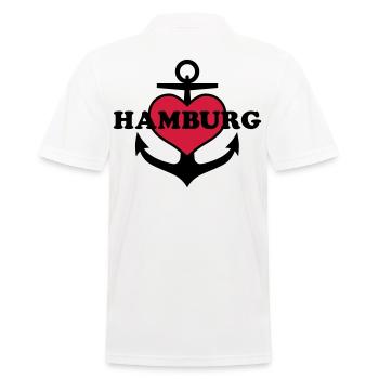 Motif de coeur Anchor Hambourg Maritimes - Polo Homme - blanc - Dos - Kai (181cm)