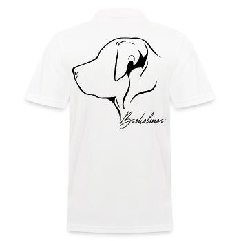 BROHOLMER Profile Dogs Dog Wilsigns - Men's Polo Shirt - white - Back - Kai (181cm)