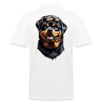 Cool Rottweiler ami chiens de compagnie Design - Polo Homme - blanc - Dos - Kai (181cm)