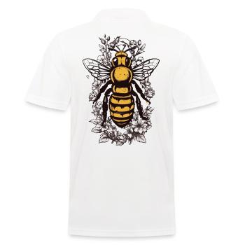 Esthétique Abeilles Fleurs Apiculteur Amateur de miel - Polo Homme - blanc - Dos - Kai (181cm)