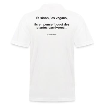 vegan - Polo Homme - blanc - Dos - Kai (181cm)