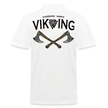 Viking - Männer Poloshirt - Weiß - Hinten - Kai (181cm)